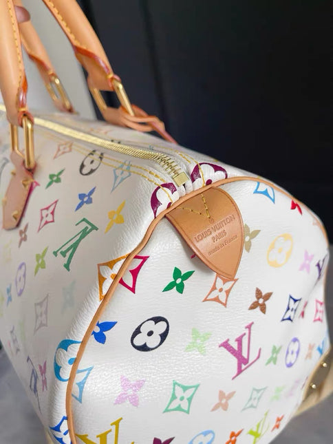 Louis Vuitton x Takashi Murakami Speedy 40 White Multicolor