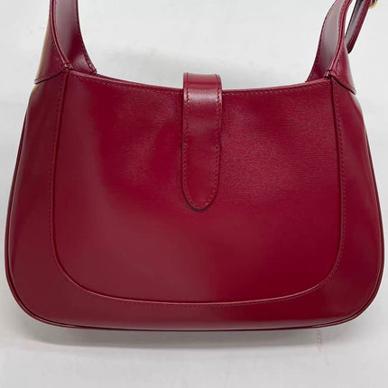 Gucci Jackie 1961 Red Burgundy Leather Bag Small Shoulder Bag