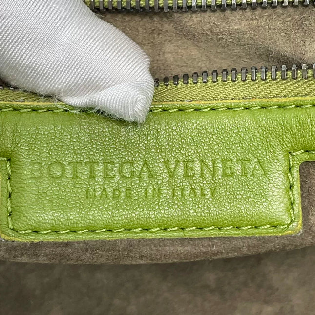 Bottega Veneta Veneta Hobo Avocado Green 45cm Lambskin Leather