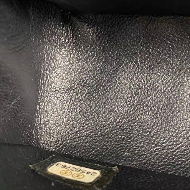 Chanel Classic Flap Mini Black Caviar Silver Hardware 2017-18