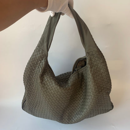 Bottega Veneta Hobo Bag Large Grey Lambskin leather 53cm