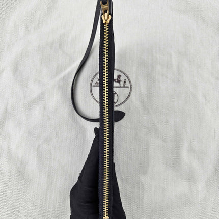 Hermes Herbag 31 Black Canvas Gold Hardware Crossbody Bag
