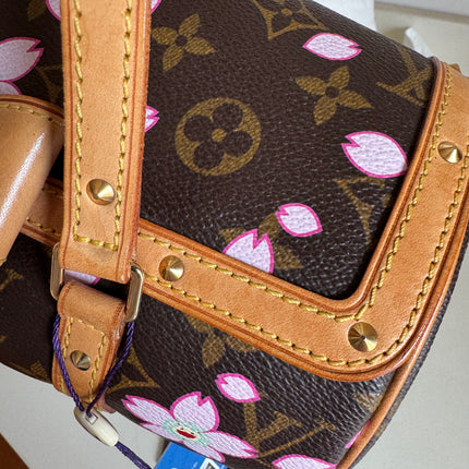 Louis Vuitton x Takashi Murakami Papillon 28 Cherry Blossom Monogram Handbag