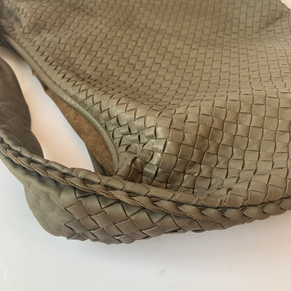 Bottega Veneta Hobo Bag Large Grey Lambskin leather 53cm