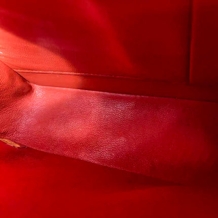 Chanel Classic Flap Medium Red Lambskin Leather with Gold Hardware