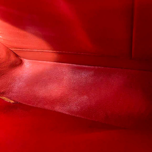 Chanel Classic Flap Medium Red Lambskin Leather with Gold Hardware