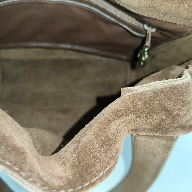 Chanel Tote Mini Brown Suede 1996-1997