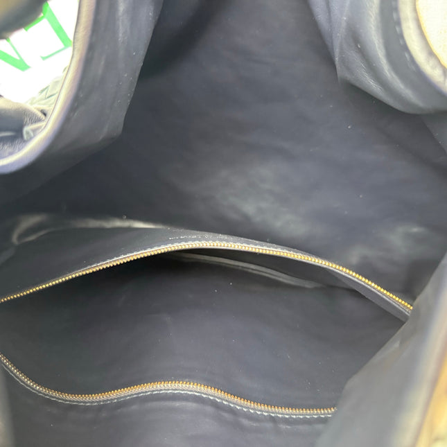 Bottega Veneta Hop Large Leather Navy Hobo Bag 55cm