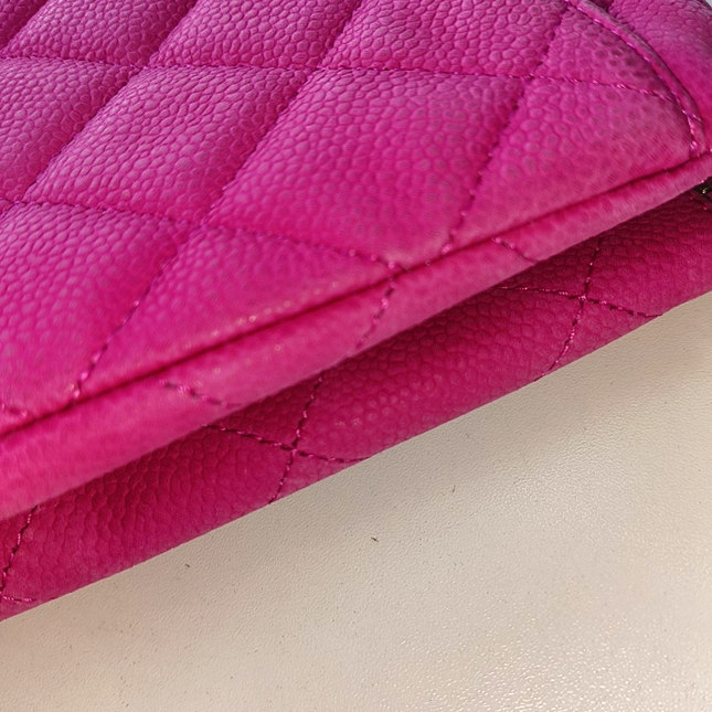Chanel Envelope Clutch with Chains Pink Caviar Leather, 2013-2014