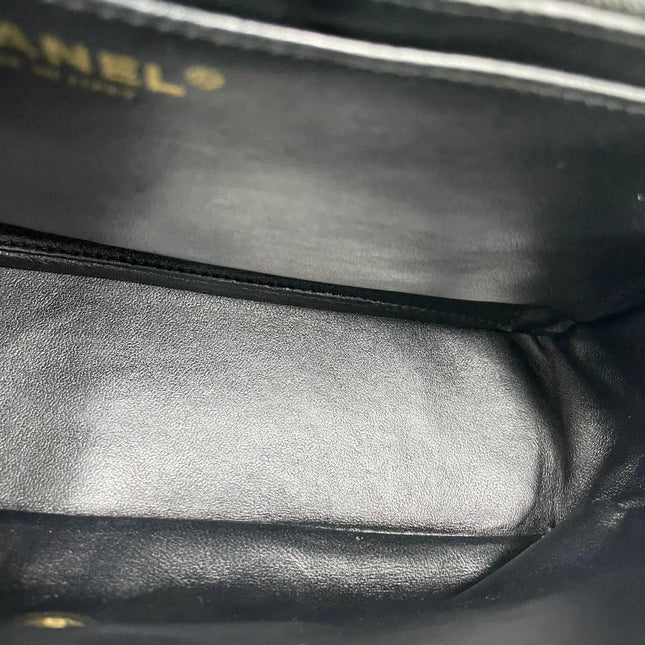 Chanel Classic Flap Jumbo 2009 Black Caviar Leather Single Flap Gold Hardware