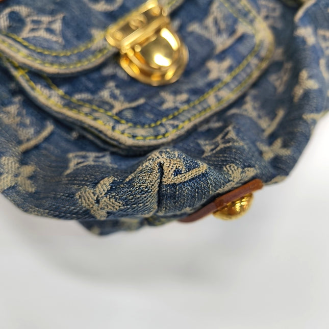Louis Vuitton Monogram Blue Denim Baggy PM Shoulder Bag