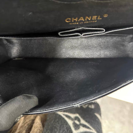 Chanel Classic Flap Medium Black Velvet Gold Hardware, 2014-2015