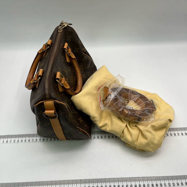 Louis Vuitton Speedy 25 Bandouliere Brown Monogram with Strap