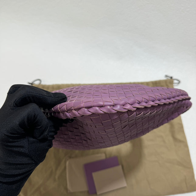 Bottega Veneta Hobo Bag Lambskin leather Lilac Lavender Purple Medium 40cm