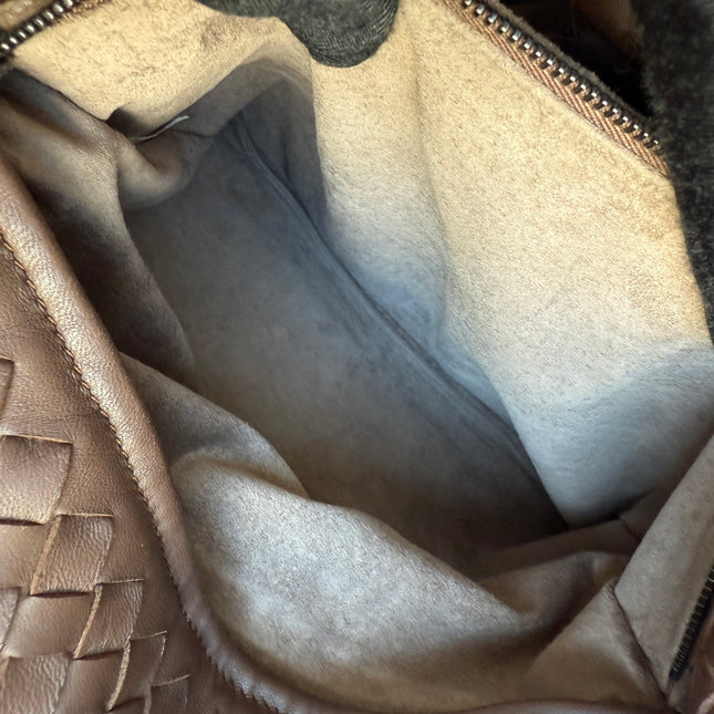 Bottega Veneta Cesta Shopper Tote Intrecciato Milk Chocolate Brown Leather Large 50cm