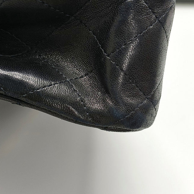 Chanel Classic Flap Medium Black Lambskin Leather Gold Hardware 2009-2010