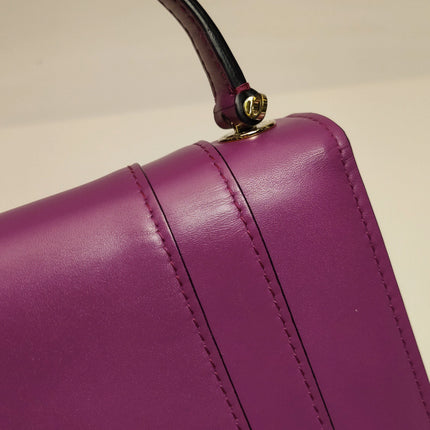 Bvlgari Serpenti Forever Small Leather Top Handle Crossbody Bag Pink