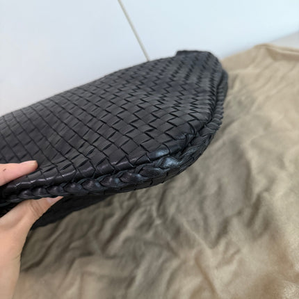 Bottega Veneta Veneta Hobo Maxi Black Leather 51cm