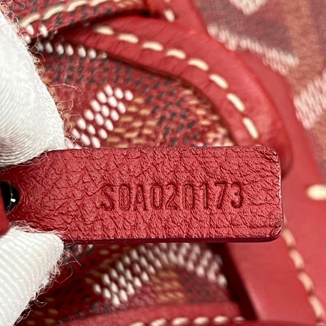 Goyard Saint Louis PM Tote Medium Red Goyardine 2017