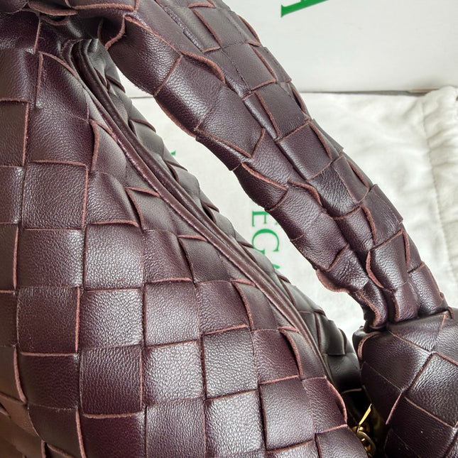 Bottega Veneta Jodie Mini Dark Burgundy Wine Leather
