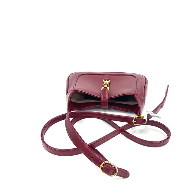 Gucci Jackie 1961 Mini Red Burgundy Leather Bag