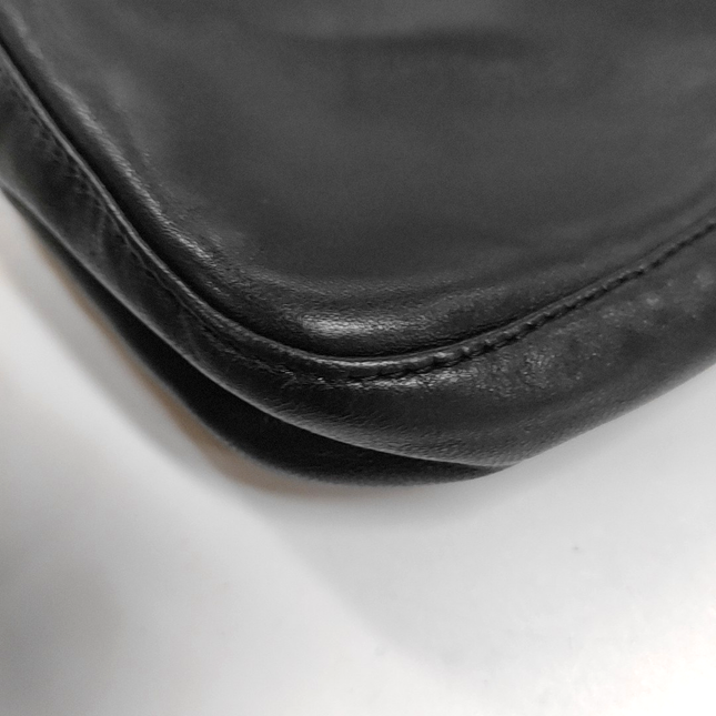 Sold Fendi Baguette Black Lambskin Leather Shoulder Bag