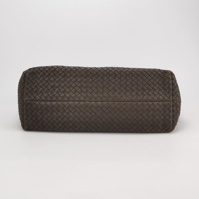 Bottega Veneta Cabat Tote Intreccio Leather Milk Chocolate Brown 40cm