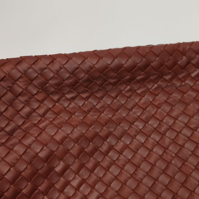 Bottega Veneta Hobo Bag Lambskin leather Brick Red 47cm