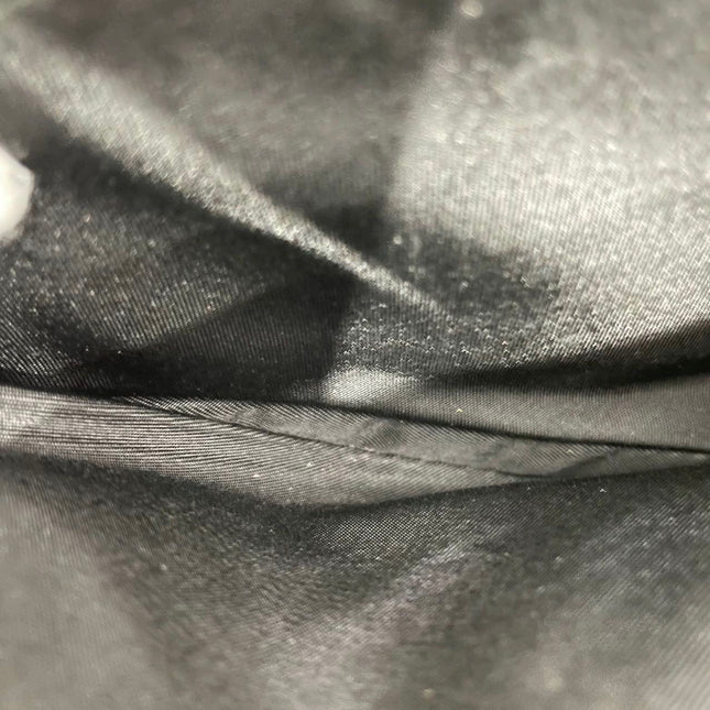 Dior Montaigne Chris 1947 Black Leather Cadillac Poker Print Bejeweled Shoulder Bag