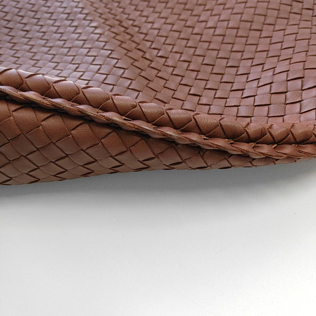 Bottega Veneta Veneta Hobo Maxi Brick Red Intrecciato Leather Bag 50cm