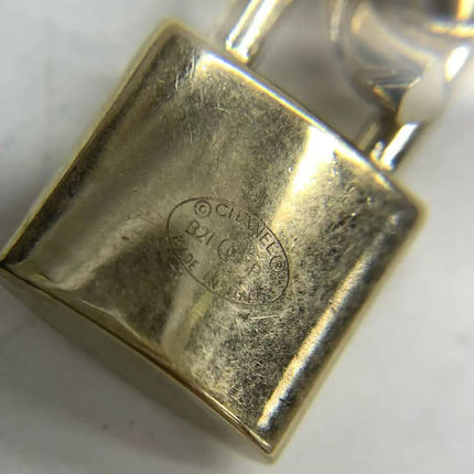 Chanel Padlock Gold-tone Earrings