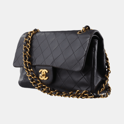 Chanel Classic Flap Vintage Small Lambskin Leather with 24k Gold HW, 1994-1996