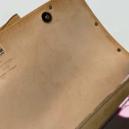 Louis Vuitton x Takashi Murakami Papillon 28 Cherry Blossom Monogram Handbag