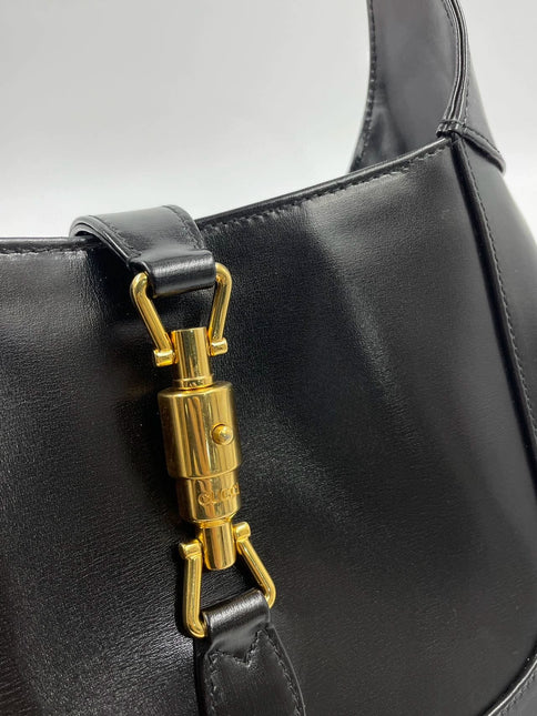 Sold Gucci Jackie 1961 Black Leather Bag with Adjustable Strap