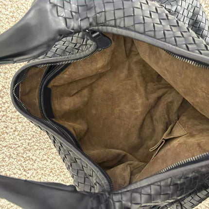 Bottega Veneta Veneta Hobo Maxi Black Leather 52-54cm