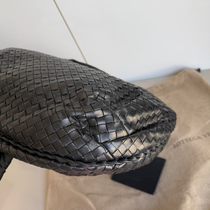 Bottega Veneta Belly Hobo Intrecciato Black Nappa Leather Small 40cm