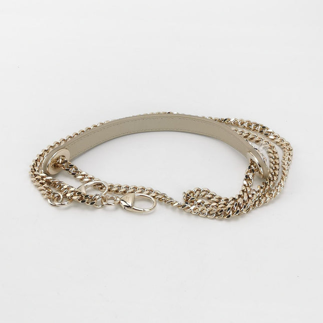 Lady Dior Mini Gold Calfskin Leather with Crystals Gold Hardware 2023