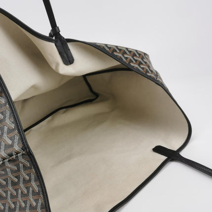 Goyard Saint Louis GM Tote Large Black Goyardine Canvas 2019