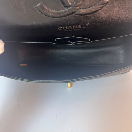 Chanel Classic Flap Medium Black Caviar Leather with 24k Gold Hardware, 2008-2009