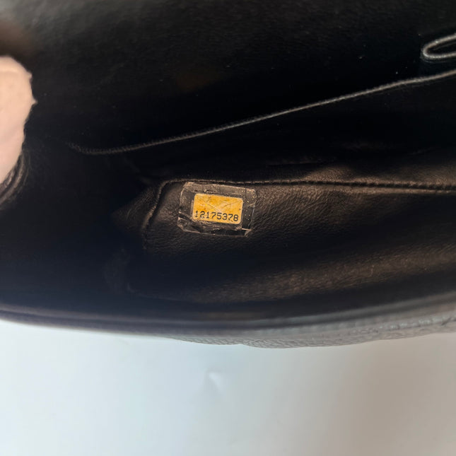 Chanel Classic Flap Medium Black Caviar Leather with 24k Gold Hardware, 2008-2009