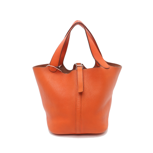 Hermes Picotin 22 Orange Clemence Taurillon Leather 2009-Luxbags