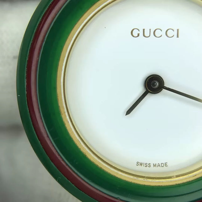 Gucci Play Watch Rainbow Interchangable Ceramic Bazel Bangle Watch 12 Colors