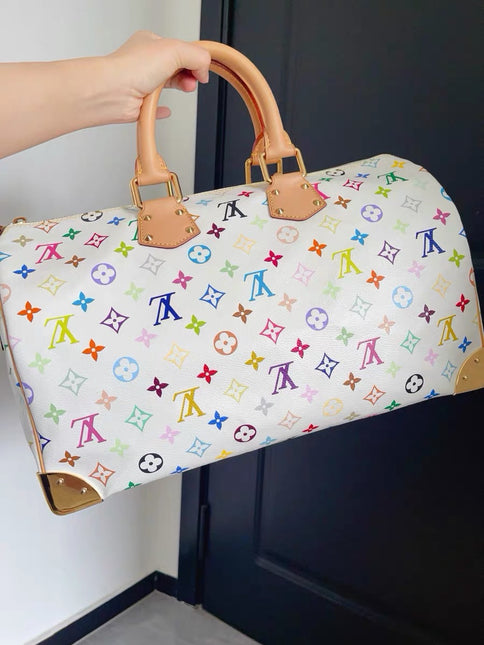 Louis Vuitton x Takashi Murakami Speedy 40 White Multicolor