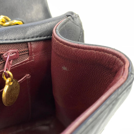 Chanel 1996 Vintage Classic Maxi Flap Black Lambskin Leather Giant CC 24 Gold Hardware