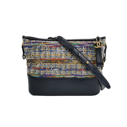 Chanel Gabrielle Hobo Tweed and Calfskin Medium 2018-2019-Luxbags