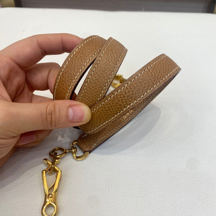 Hermes Kelly 32 Sellier Vintage Gold Epsom Leather Gold Hardware With Strap 1990