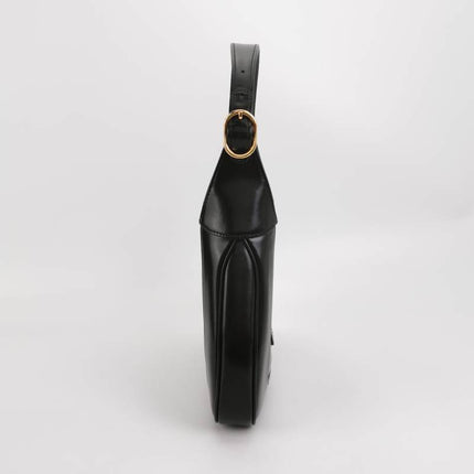 Sold Gucci Jackie 1961 Black Leather Bag Small with Adjustable Strap