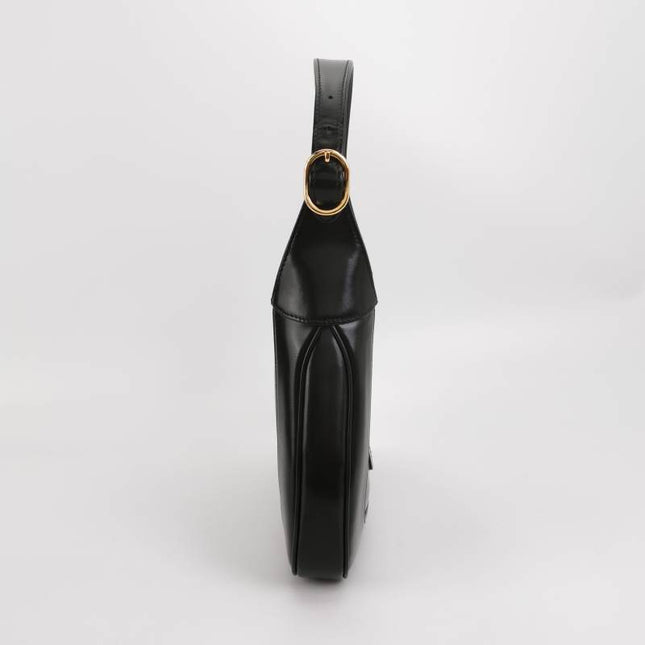 Sold Gucci Jackie 1961 Black Leather Bag Small with Adjustable Strap