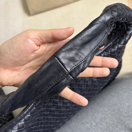 Bottega Veneta Veneta Hobo Dark Navy Intreciatto Leather Bag Large 47cm