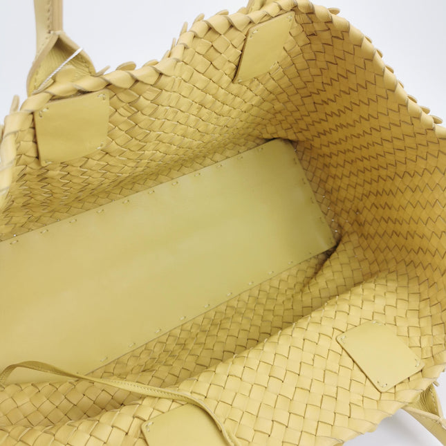 Bottega Veneta Cabat Limited Poussin Paillettes Tote Yellow